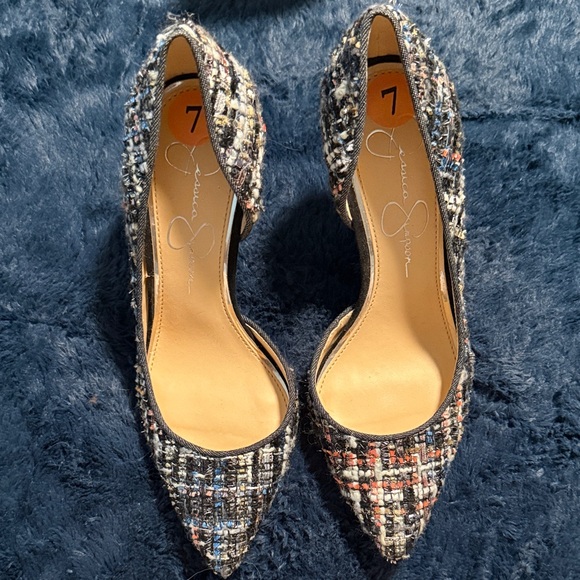 Jessica Simpson Multicolor Tweed Heels - Picture 5 of 6